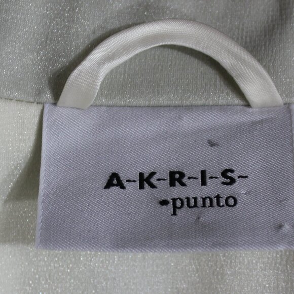 A-K-R-I-S punto jacket geometric pattern multi color women Made in Italy  size 4 - Picture 5 of 9